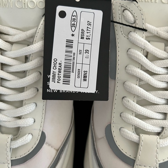 Jimmy Choo Women's Sneakers EU 39 Size 9 NWT - Picture 6 of 11